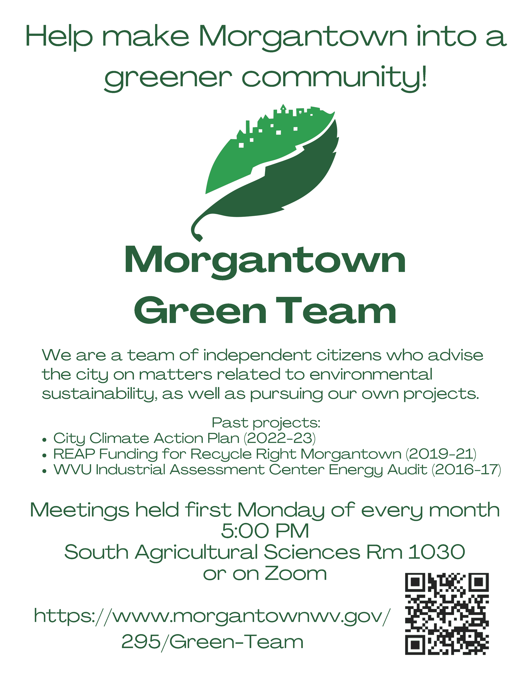 Green Team Flyer