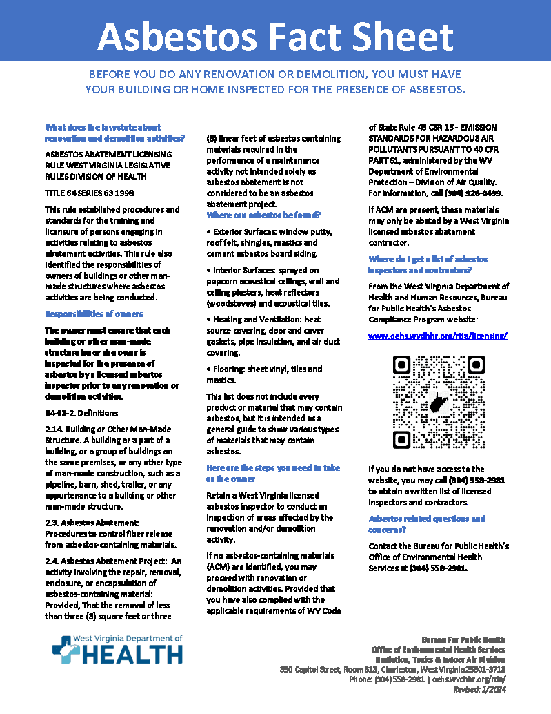Asbestos Fact Sheet
